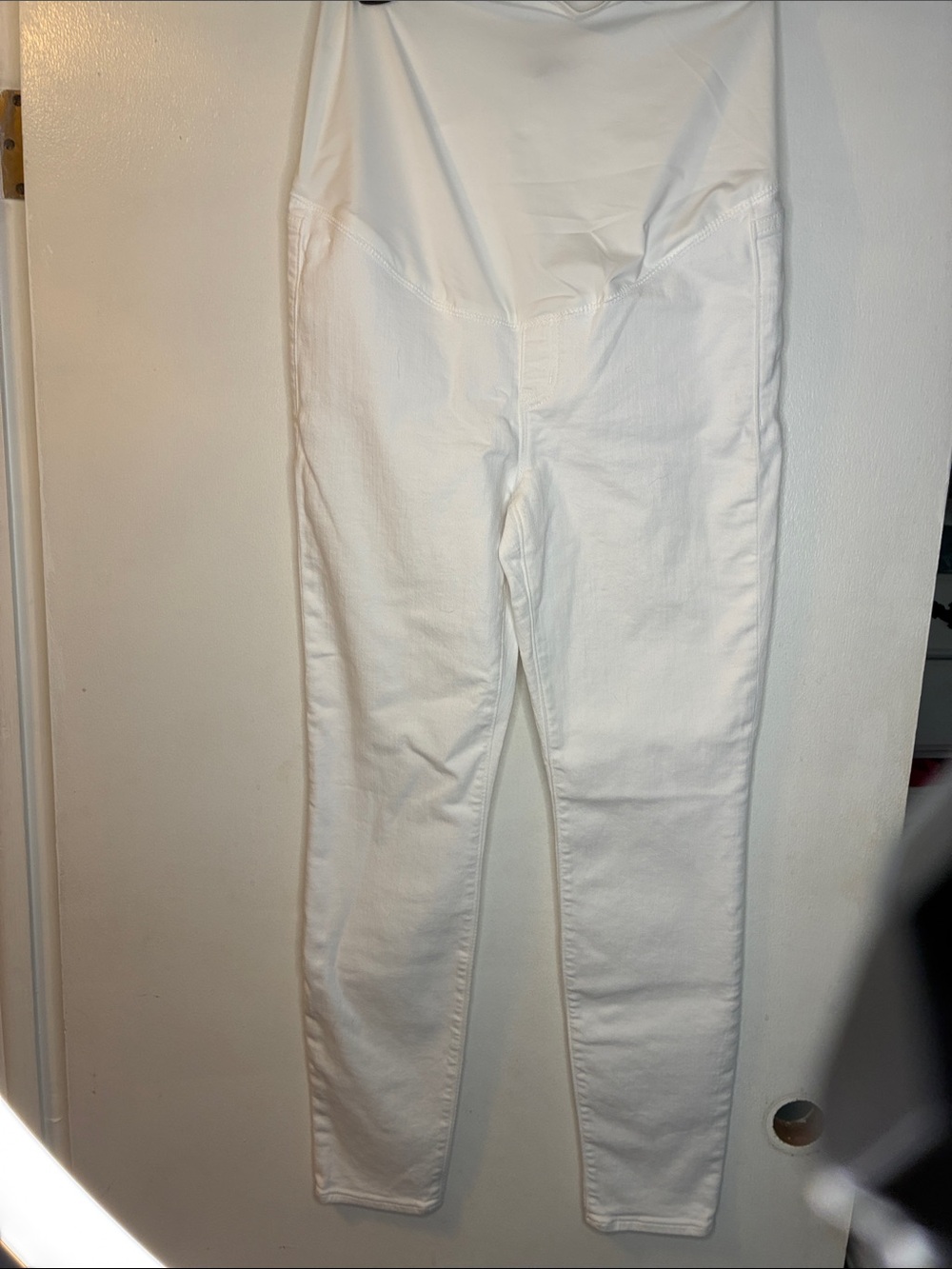 JCrew Maternity White Stretch Jeans